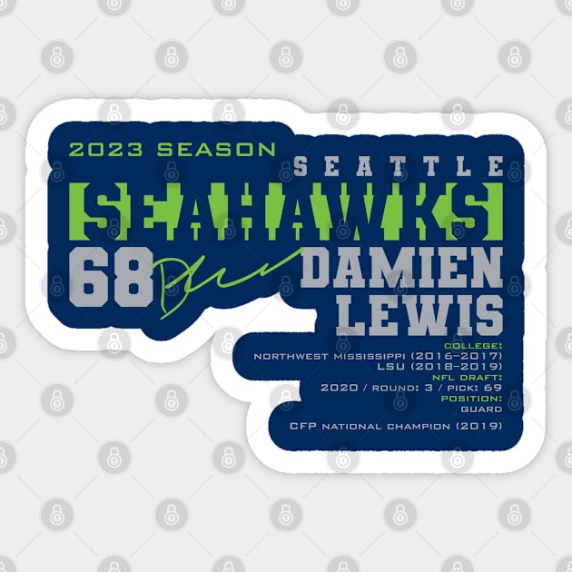 Lewis - Seattle - 2023 Sticker by Nagorniak